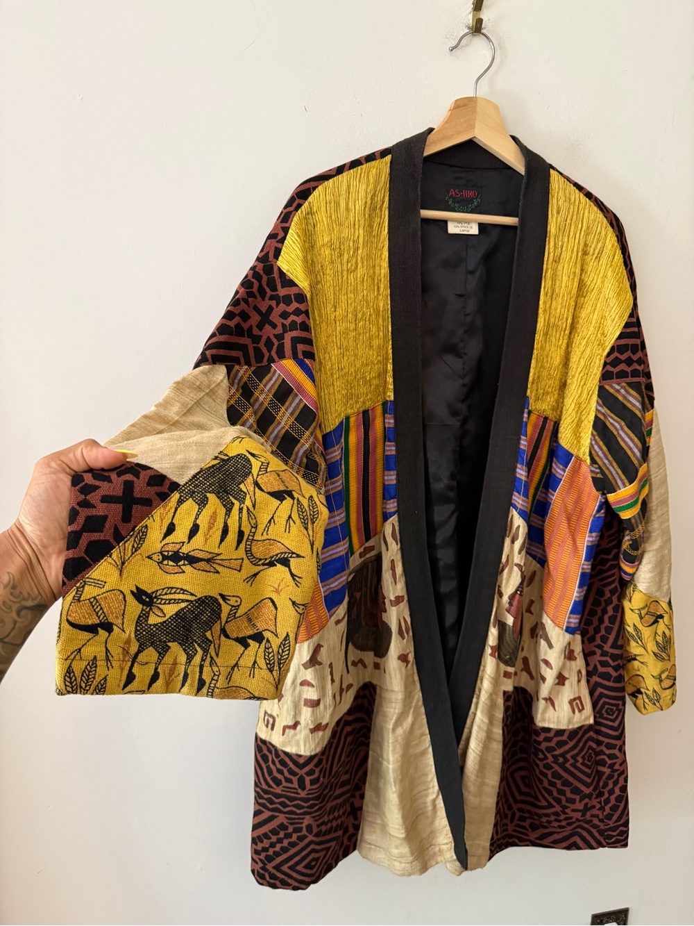 Artisan Multi-Color Patchwork Kimono Jacket